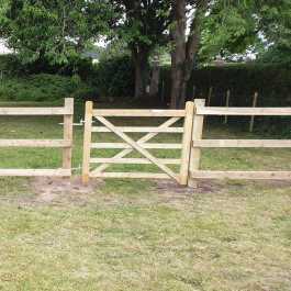 post and rail fence gate installed in columbus ohio