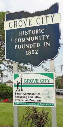 Grove City Ohio sign fence permit Grove City Ohio