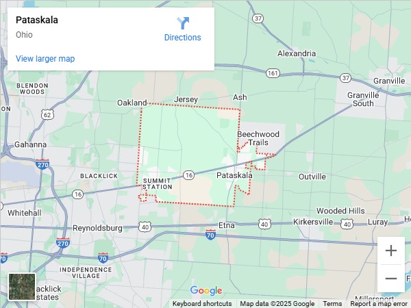 map of Pataskala, ohio