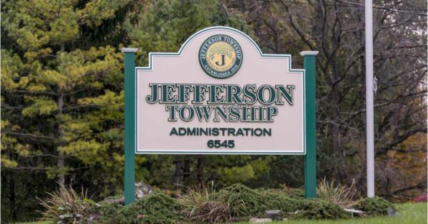 Sign for Jefferson Township in Franklin County Ohio