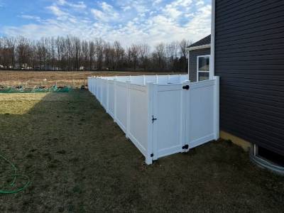 vinyl fence installation central ohio fence llc vinyl fence installation near Whitehall ohio